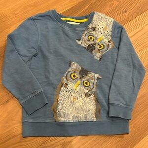 Mini Boden Owl Sweatshirt